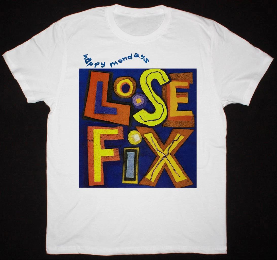 VINTAGE Loose Fix HAPPY MONDAYS Shirt Classic White 3XL