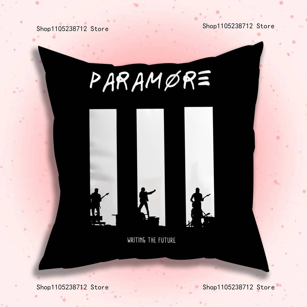 Band P-Paramore Pillow Case Plush Fabric Soft Pillowcase Double Sided Print Sofa Cushion Cover Throw