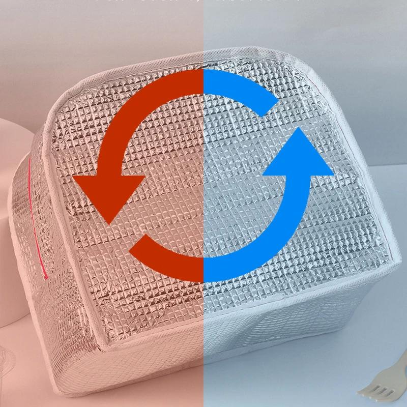 Modische Bier-Lunch-Taschen für Kinder, große Kapazität, Tragetasche, Picknick, Getränk, Lunchbox, Thermotasche, tragbare Lebensmitteltaschen für das Büro im Freien