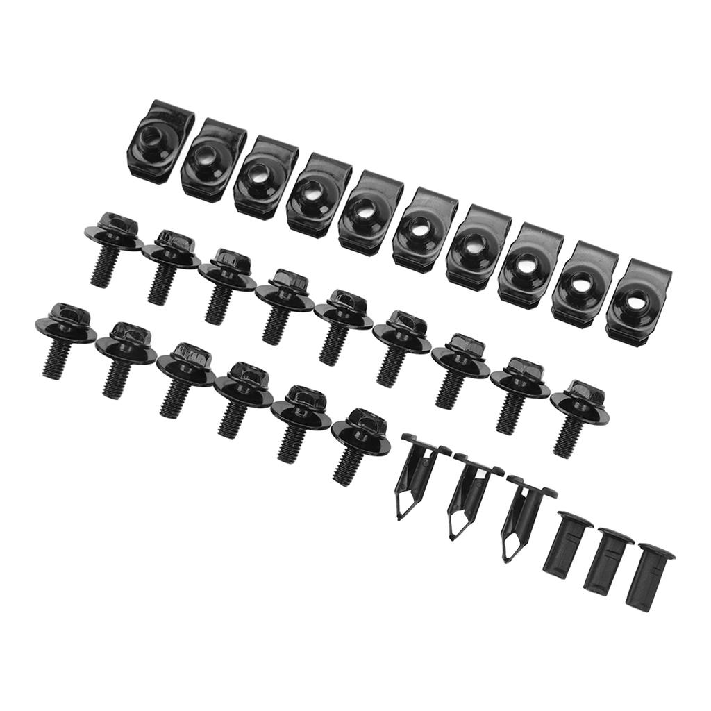 28Pcs Engine Fender Splash Guard Shield Kit Impact Resistant Engine Chassis Splash Guard Clips Kit Replacement for