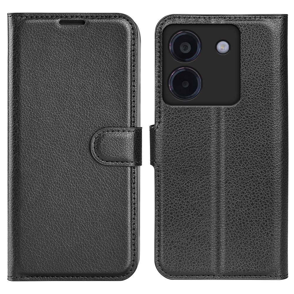For Xiaomi Poco M7 Pro 5G Case Litchi Texture Shockproof Leather Wallet Phone Cover