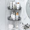 Łazienka Trójkątna półka prysznicowa Narożna wanna do przechowywania Uchwyt Rack Organizer Rack