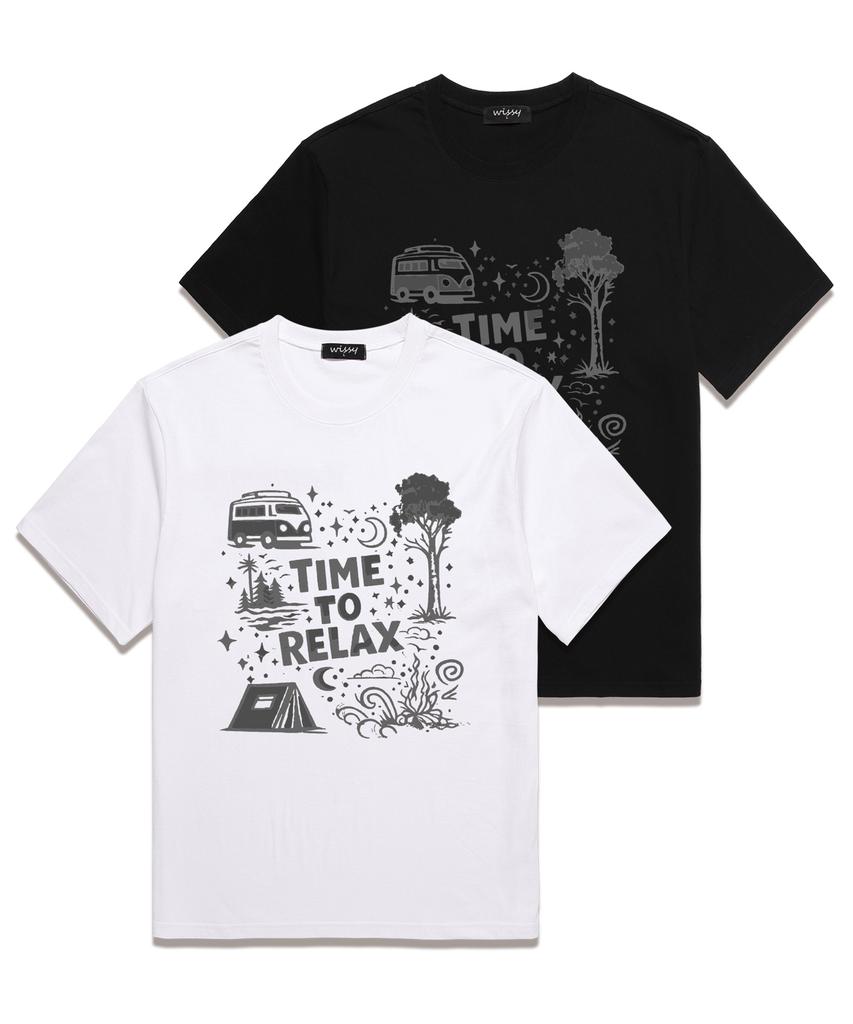 Wissi Time Relax Short Sleeve T-Shirt (Ws042) White