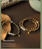 Tan Wangqing Natural Green Sandalwood & Hetian Jade Silver Bracelet - New Chinese Ancient Style Gift for Women
