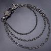 Soulcollision Catena per Cintura Punk Metal con Moschettone per Accessorio Moda Unisex