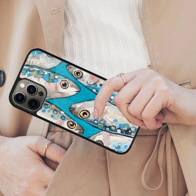 Sardines Salted Fish Canned Magnetic Phone Case For APPLE iPhone 17 Air 16 14 13 12 Pro Max 15 Plus Wireless MagSafe Cover