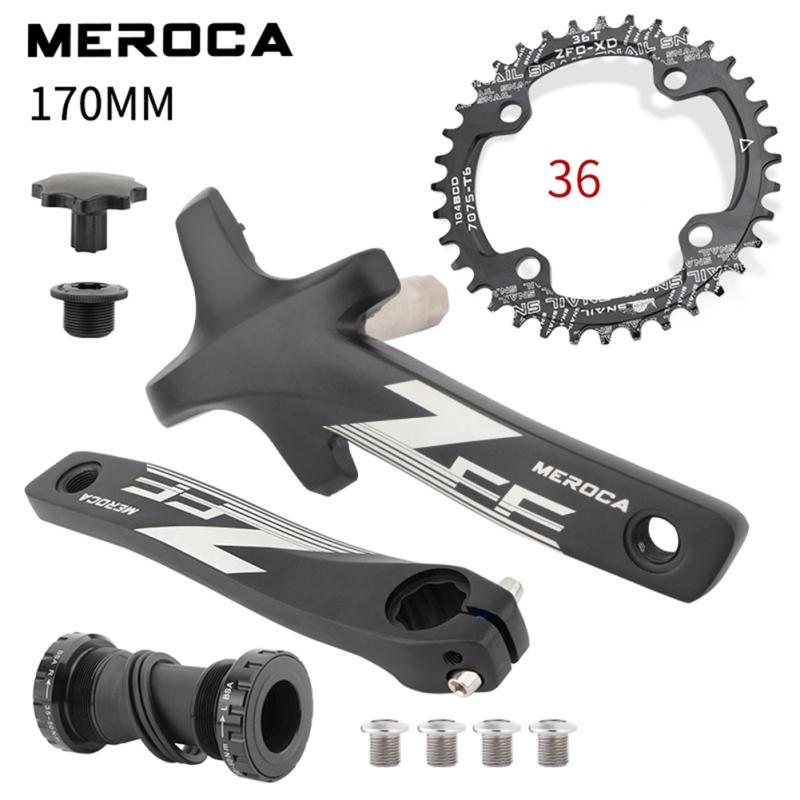 Bicycle  Crankset Mountain Bike Hollow Integrated Crank Chainring Cycling Sprocket