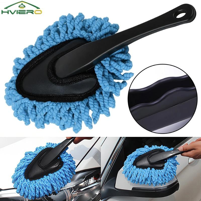 Car Dust Removal Small Duster Wipe Car Soft Brush Cleaning Mini Bristle Brush Dust Removal Nanofiber Car Interior cleaning mop