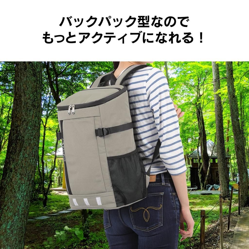Kamakura NaFro Olive Insulated Insulated Thermal Cooler Cooler Insulated Backpack "Tamotsu-san Backpack" - Bag, Backpack, Insulation, Camping, Box,