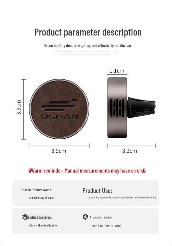 Oshan Car Vent Clip Air Freshener for Z6, X5, X6, X7PLUS, Benben, E-Ster, X70A