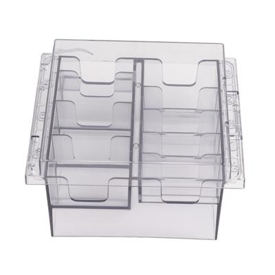 Limit Comb Storage Box Hair Clipper Positioning Caliper Comb Partition Organizer CaseTransparent