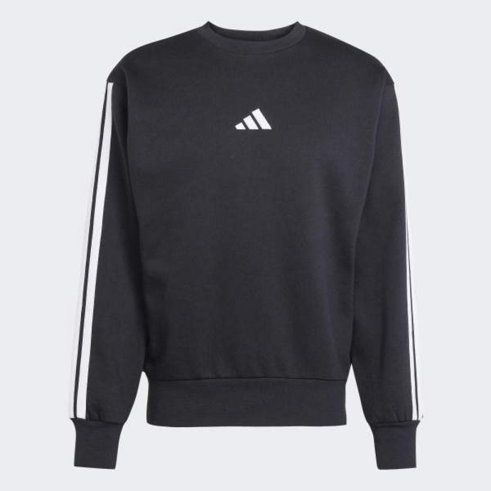 Adidas Essential 3 Stripes Fleece Sweatshirt Unisex Classic