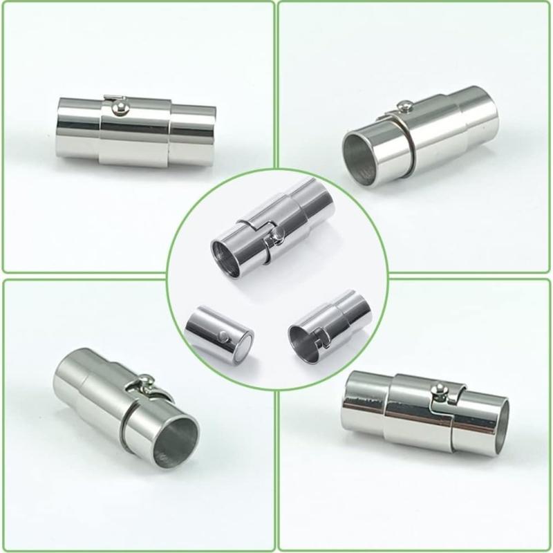 Balení 10 magnetických zapínání Díl pro výrobu šperků Měděné koncovky šňůr pro kůže Lanový náhrdelník Náramek Příslušenství