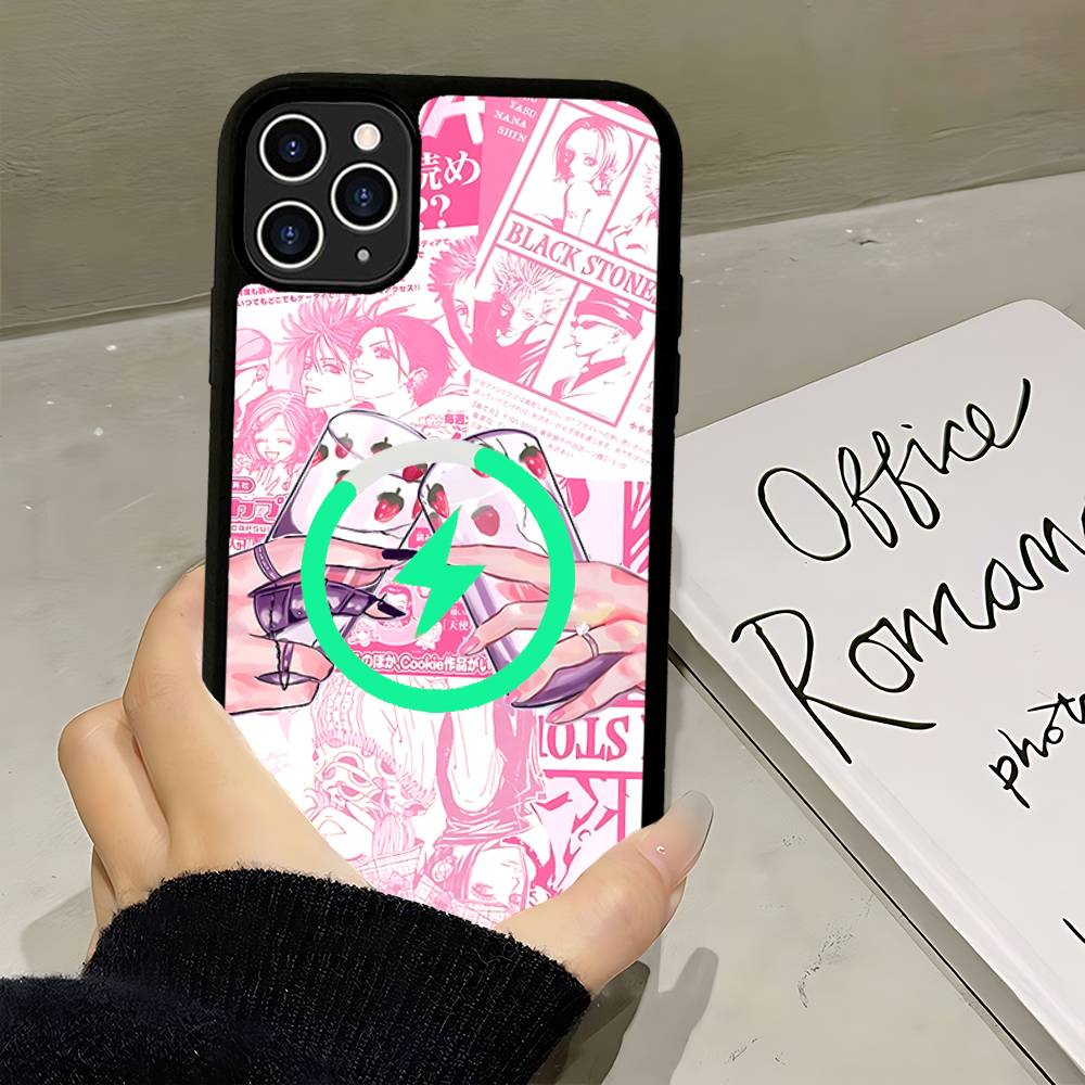 Comics Oosaki Nana Hot Japan For Magsafe Magnetic Phone Case Wireless PC+TPU For IPhone 11 12 13 14 15 16 17 Pro Max Plus