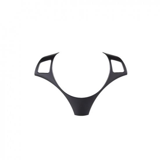 Matte Black Steering Wheel Cover Trim For 2005-2012 BMW 3 Series E90 E92 E93