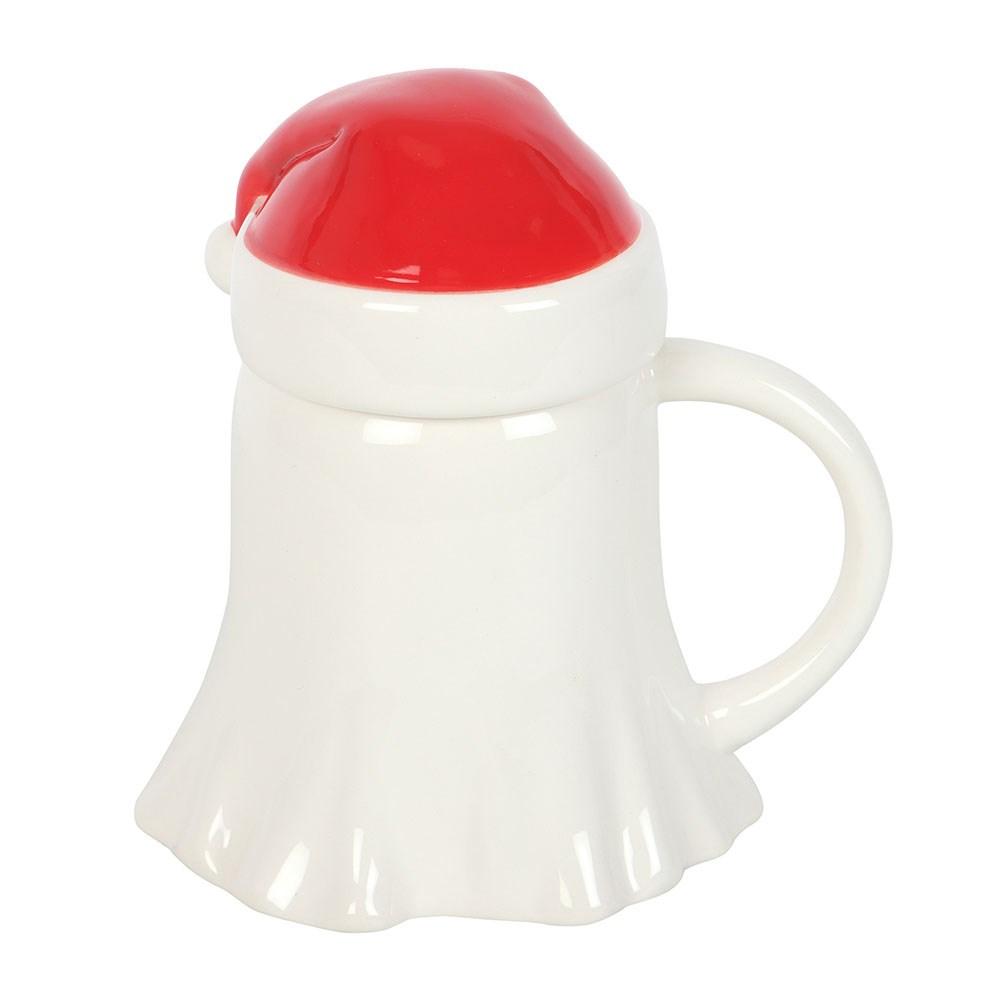 Something Different Merry Creepmas Ghost With Santa Hat 500ml Mug
