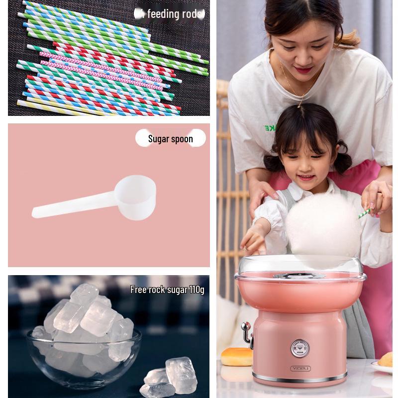 Elektrische Zuckerwattemaschine für Kinder - DIY Kleinmaßstäbige, Nicht-Stand-Haushaltsanwendung