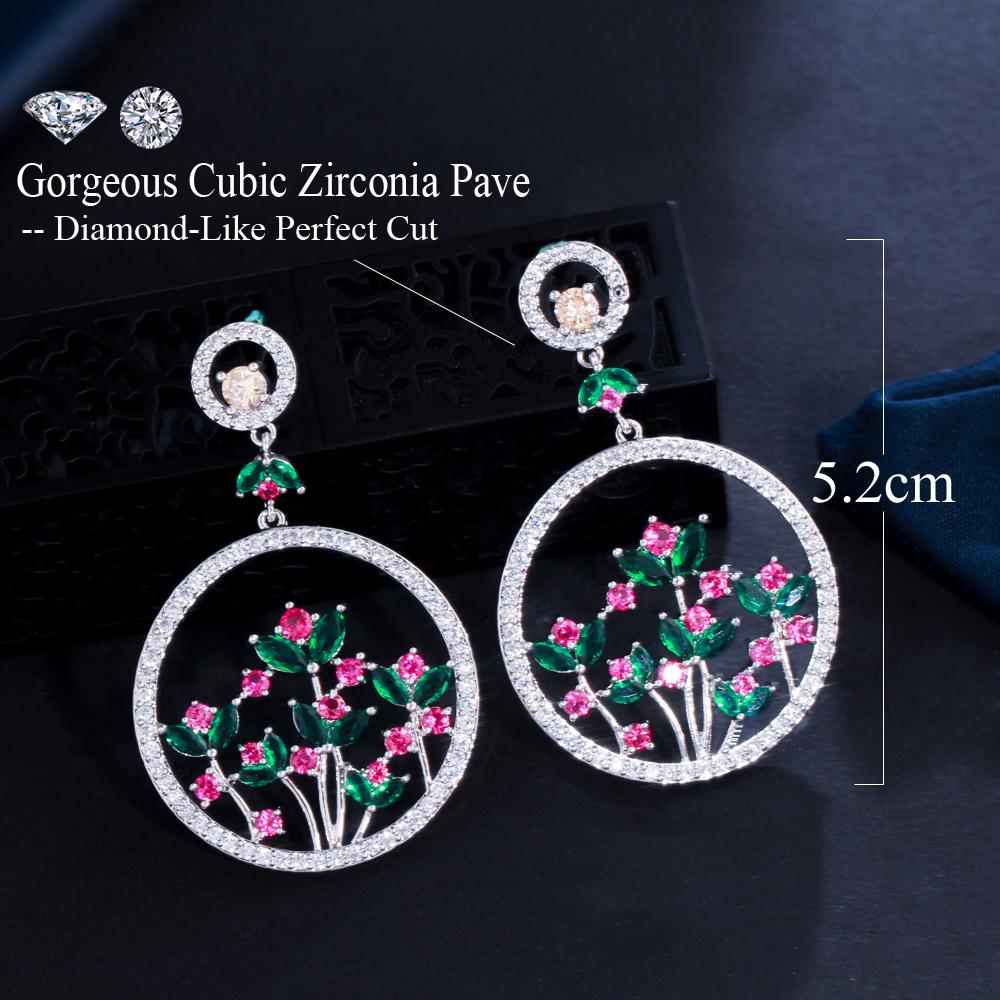 WWJ utsøkt hule kutt blomst anheng drop øredobber