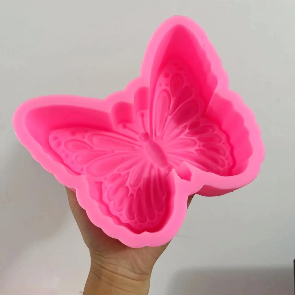 10-16cm Large Butterfly carving pattern cylindrical candle silicone mold butterfly shape candle mold butterfly ball resein mold
