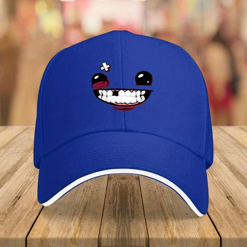 Funny Cracked Face Character Baseball Cap Adult Cotton Casual Outdoor Sports Adjustable Hat
