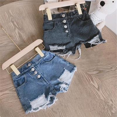 baby girl blue jean shorts