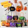 Gifts Pouch Halloween Candy Bag Cloth Stuffed Cotton Tote Bags Funny Pumpkin Candy Bucket  Gift