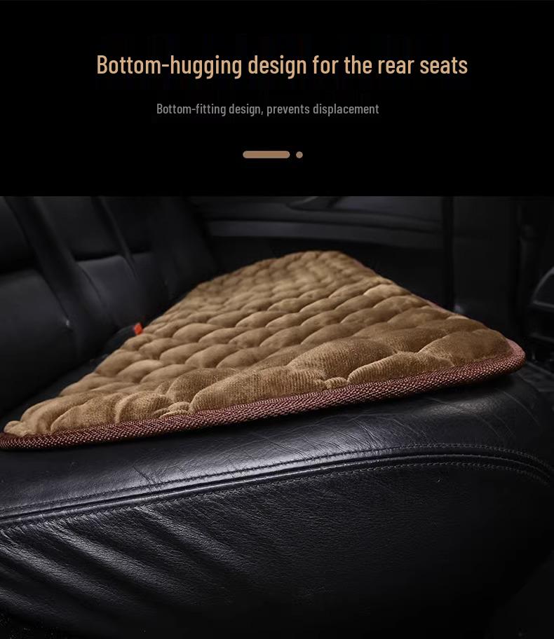 Winter Heated Wool Car Seat Cushion for Drivers