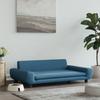 VidaXL Dog Bed, Pet Sofa with Wooden Frame, Basket for Puppies Indoor House, Blue 171981