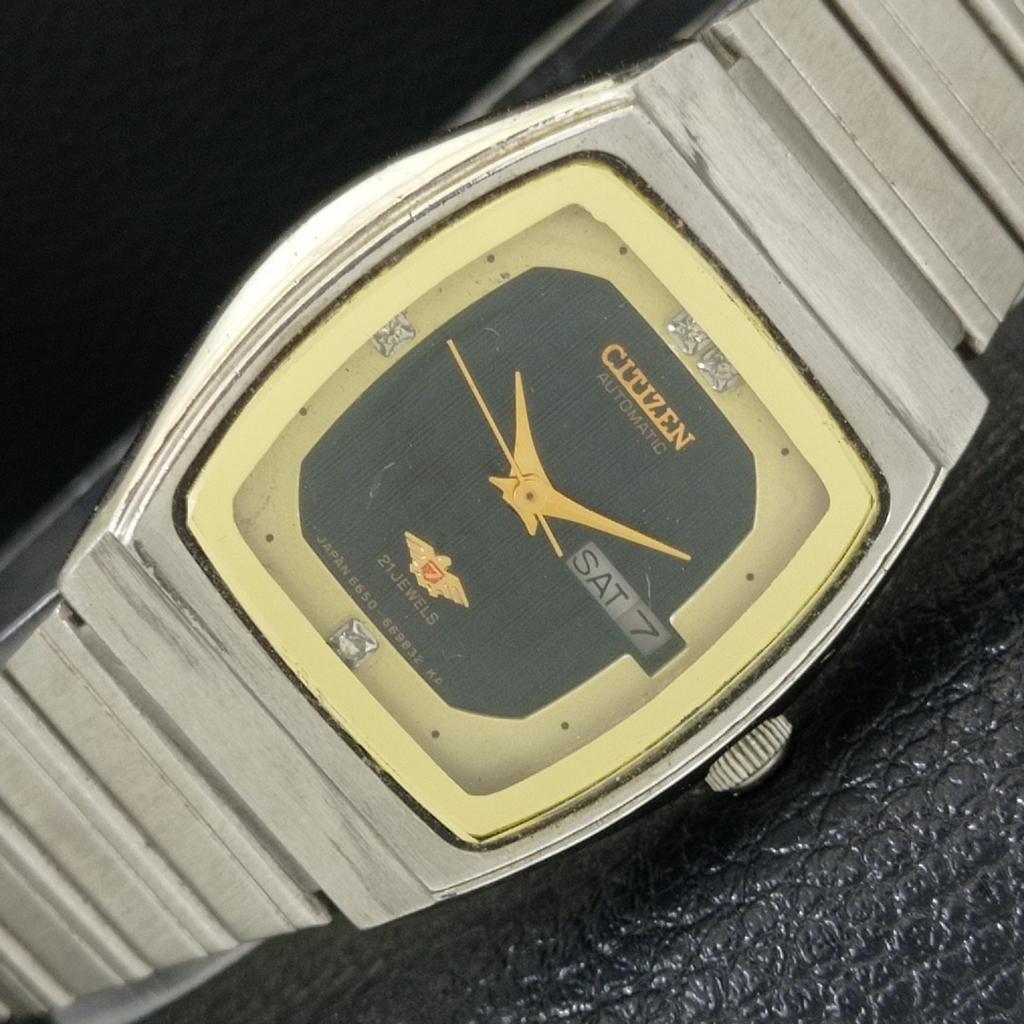 Citizen AUTOMATIC JAPAN 6650A WOMENS VINTAGE ORIGINAL DIAL WATCH A704231-1