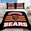 Chicago Bears  3pcs Bedding,Including 1pc Duvet Cover And 2pcs Pillowcases Perfect for Christmas,Ideal for Bedroom, Dormitory