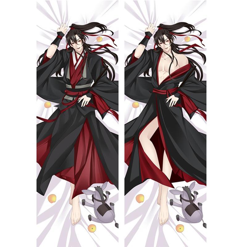 Anime velmistr démonické kultivace Modaozushi Dakimakura povlak na polštář Otaku Mo Dao Zu Shi Throw povlak na polštář