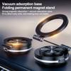 Electric Magnetic Car Phone Holder Folding 360° Swivel Vacuum Suction Cup Bracket for Dashboard Universal Tesla iPhone Magsafe