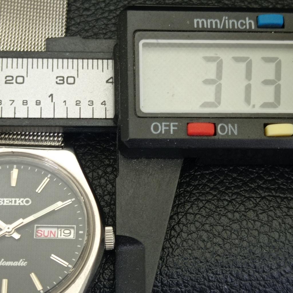 VINTAGE JAPAN SEIKO AUTOMATIC 6309A MENS BLACK COLOR DIAL WATCH a500838-5 R154-a500838