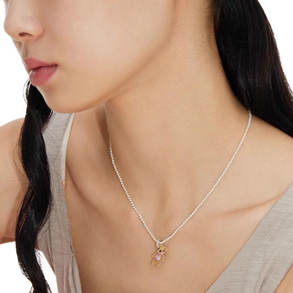 Mini Bear Paradise Series Pearl Necklace Women's 2026 New