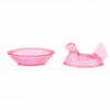 Candy Jar with Lid Vintage Multi Purpose Shatter Proof Plastic Hen Shaped Candy Bowl for Snacks Biscuits Roseate