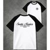 Cotton American Short Sleeve Shoulder T-Shirt Women's Bottom Shirt Loose Top