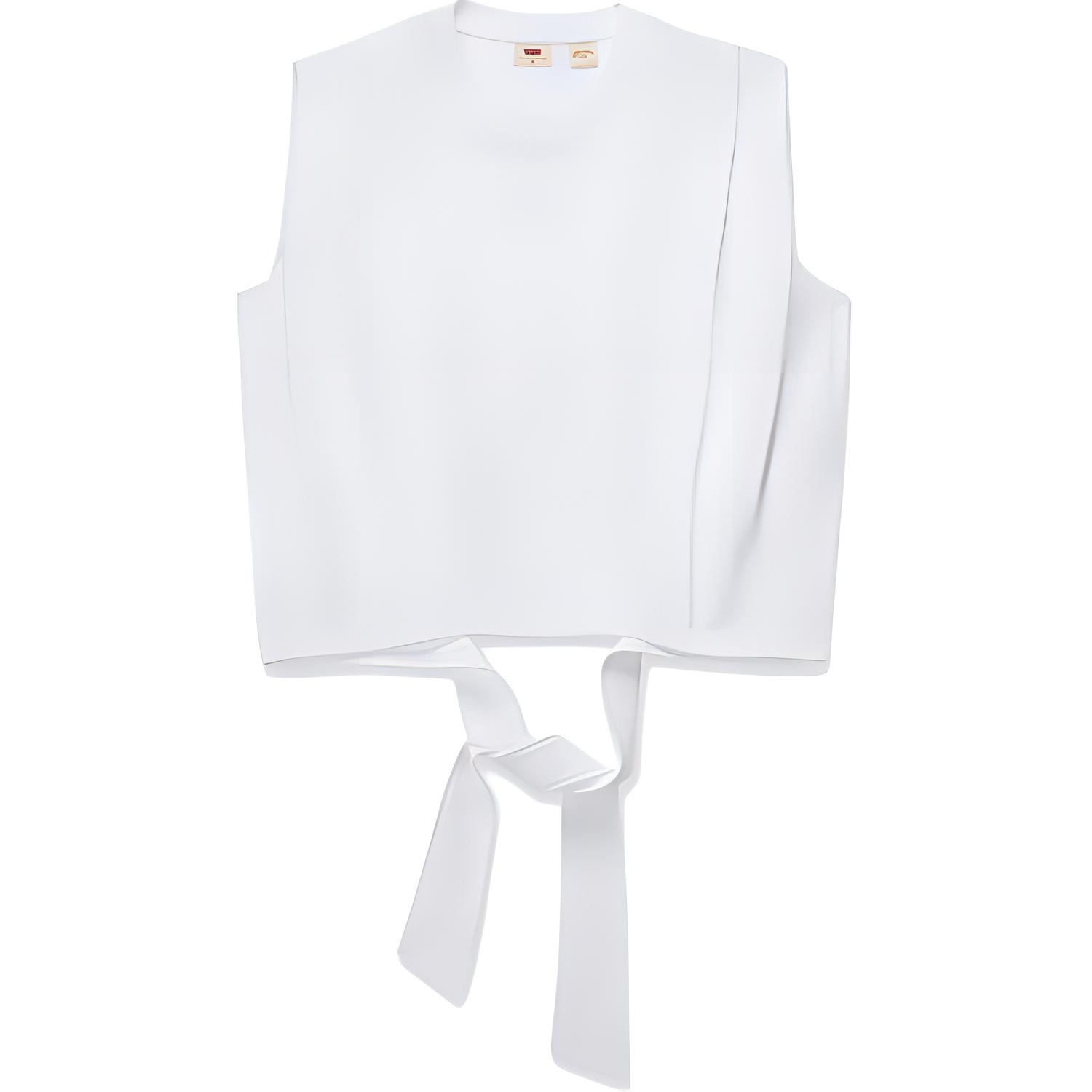 

Levis Женская футболка без рукавов, простая, универсальная, с круглым вырезом, топы, белая 0019Q-0002 M