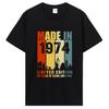 Old Vintage 1974 Birthday Men Women T-Shirt Wife Husband B-Day Presents Sayings Quote Graphic Clothing Oversized Tshirt