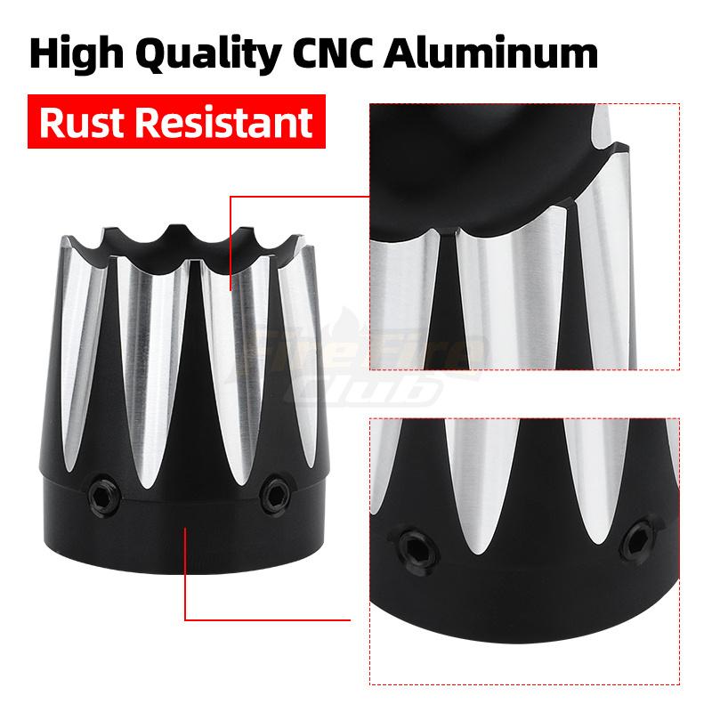 2x Motorcycle Front Axle Nut Cover Cap Bolt For Harley Touring Softail Road King Street Electra Tri Glide Sportster Dyna