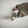 Серебряное кольцо с натуральным рубином 6.048ct, вес изделия 5,98 гр (2188001)