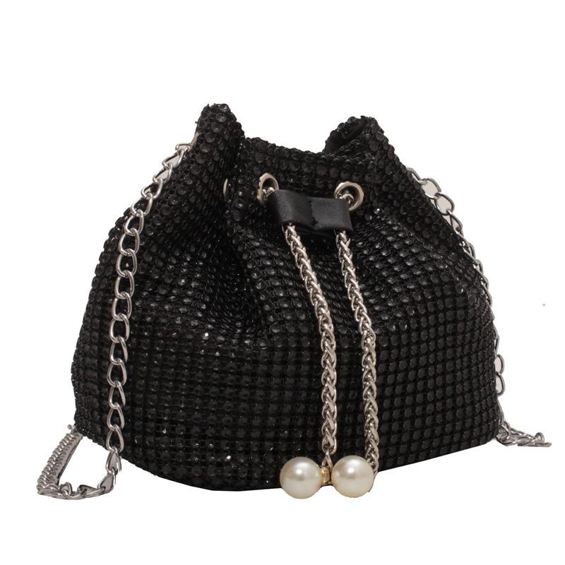 bag women s new fashion chain shoulder crossbody armpit rhinestone strap bag