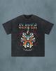Koszula OSRS Slayer, Koszulka Graficzna Old School RuneScape, Koszulka Gracza Monster Hunter, Prezent dla Gracza MMORPG Grindowania, Koszulka Oversize z Efektem Acid Wash