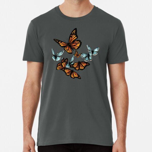 

Butterfly Pattern - Monarchs and Blues S to 5XL Made in the AU/USA T-Shirt 2XL