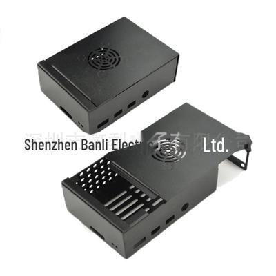 Aluminum Alloy Case with Fan & Heat Dissipation for Raspberry Pi 4B