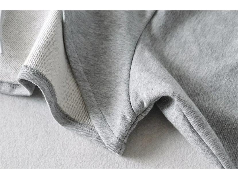 Spring Women's European-American Style Drawstring Hoodie - Solid Color, Versatile Long Sleeve Sweatshirt