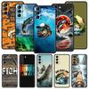 Hunting Fishing Man Phone Case Cover for Samsung Galaxy S26 S25 S24 S23 S22 S20 S21 FE Ultra S25 Edge Plus 5G Soft TPU Shell Bag