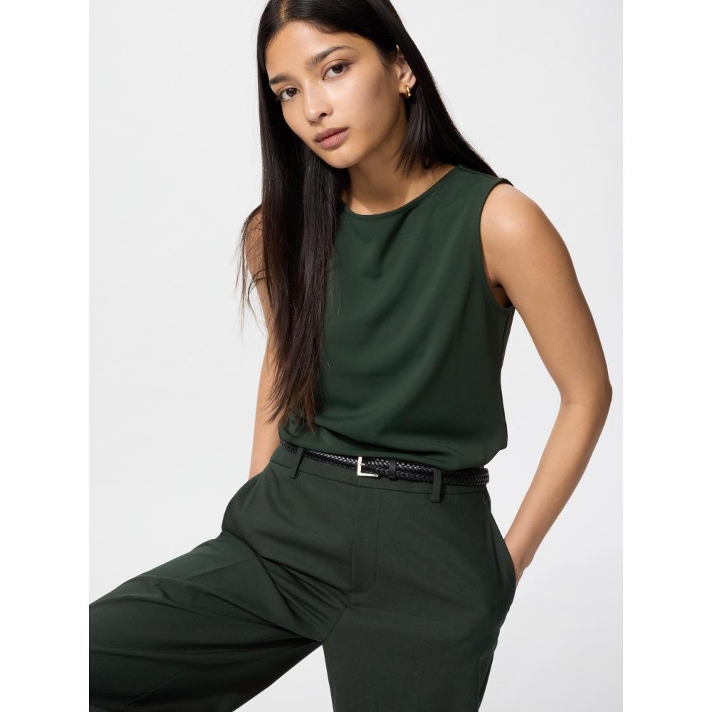 Uniqlo Japan Crepe Jersey BoaT Neck T Sleeveless