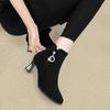 Fashion Woman Short Shoes Stiletto Heel Lightweight Plus Big Size Booties Large Warm Autumn On Offer New Rock Goth Ankle Boots for Women