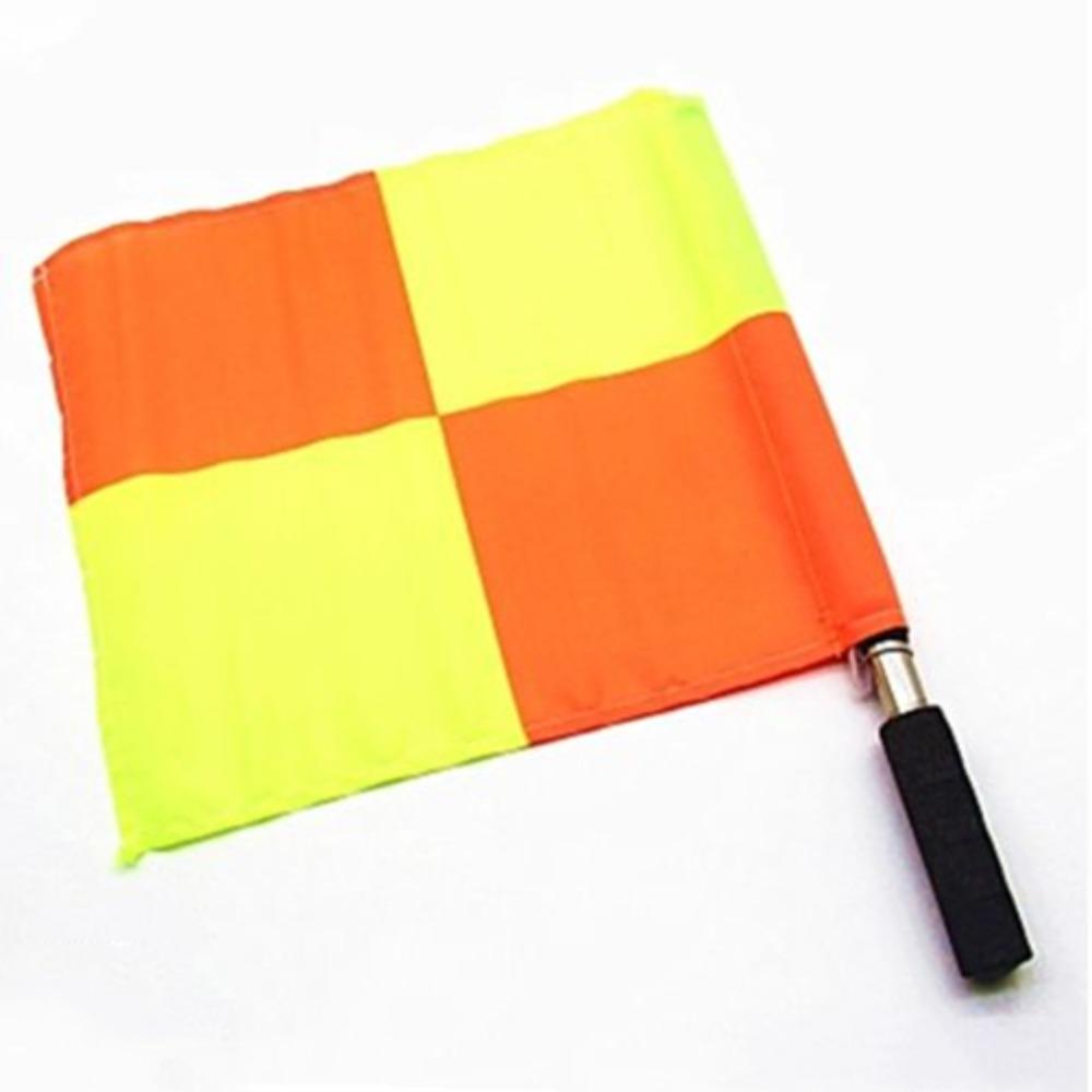 Professional Referee Flag Multi-color with Sponges Handle Linesman Flags Waterproof Issuing Flags Volleyballs Football Supplies