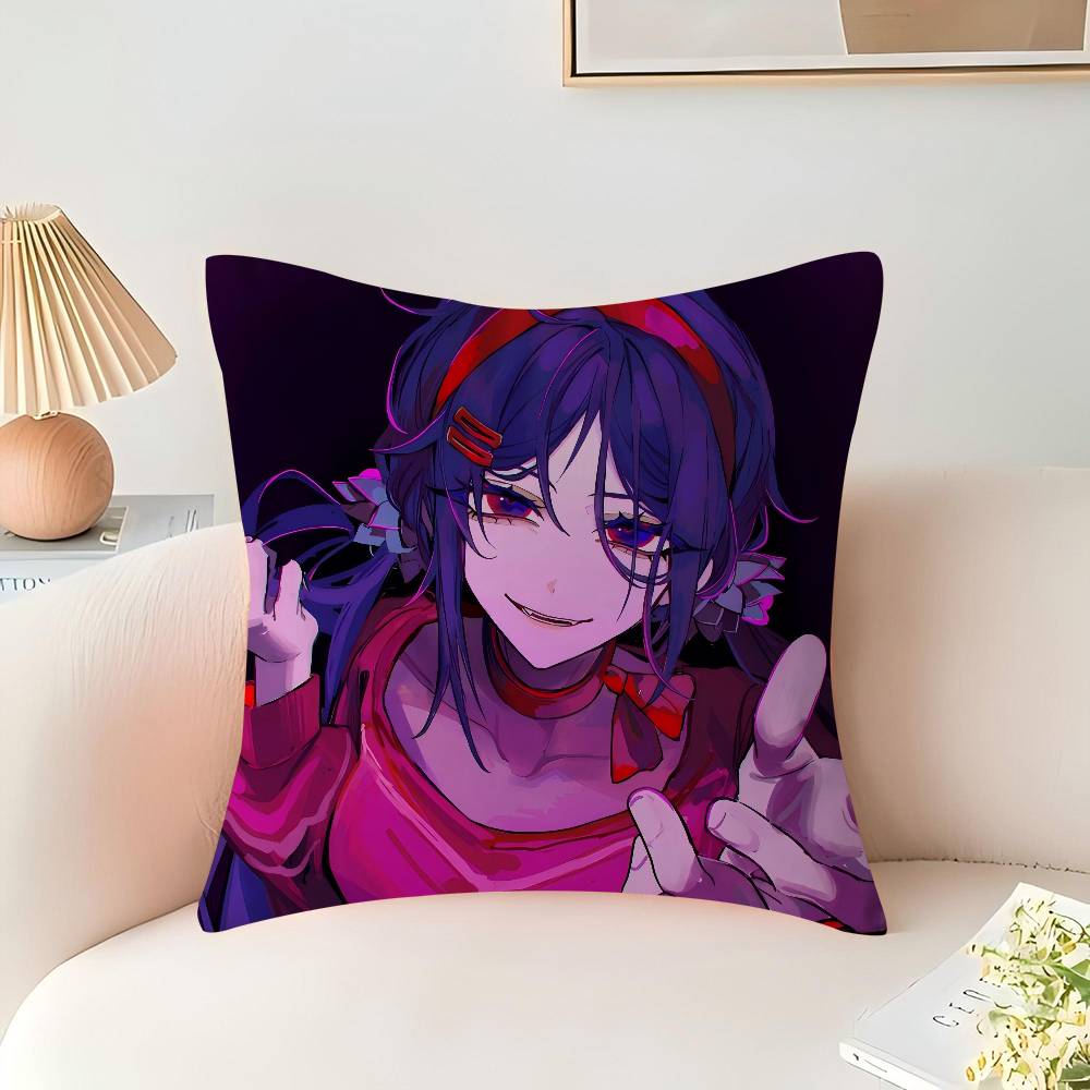 Niedliches M-MiSide MitaS Spielkissen Anime Kissen Sofa Bett Kopfkissenbezug Kissenbezug 45x45 Cm Mode